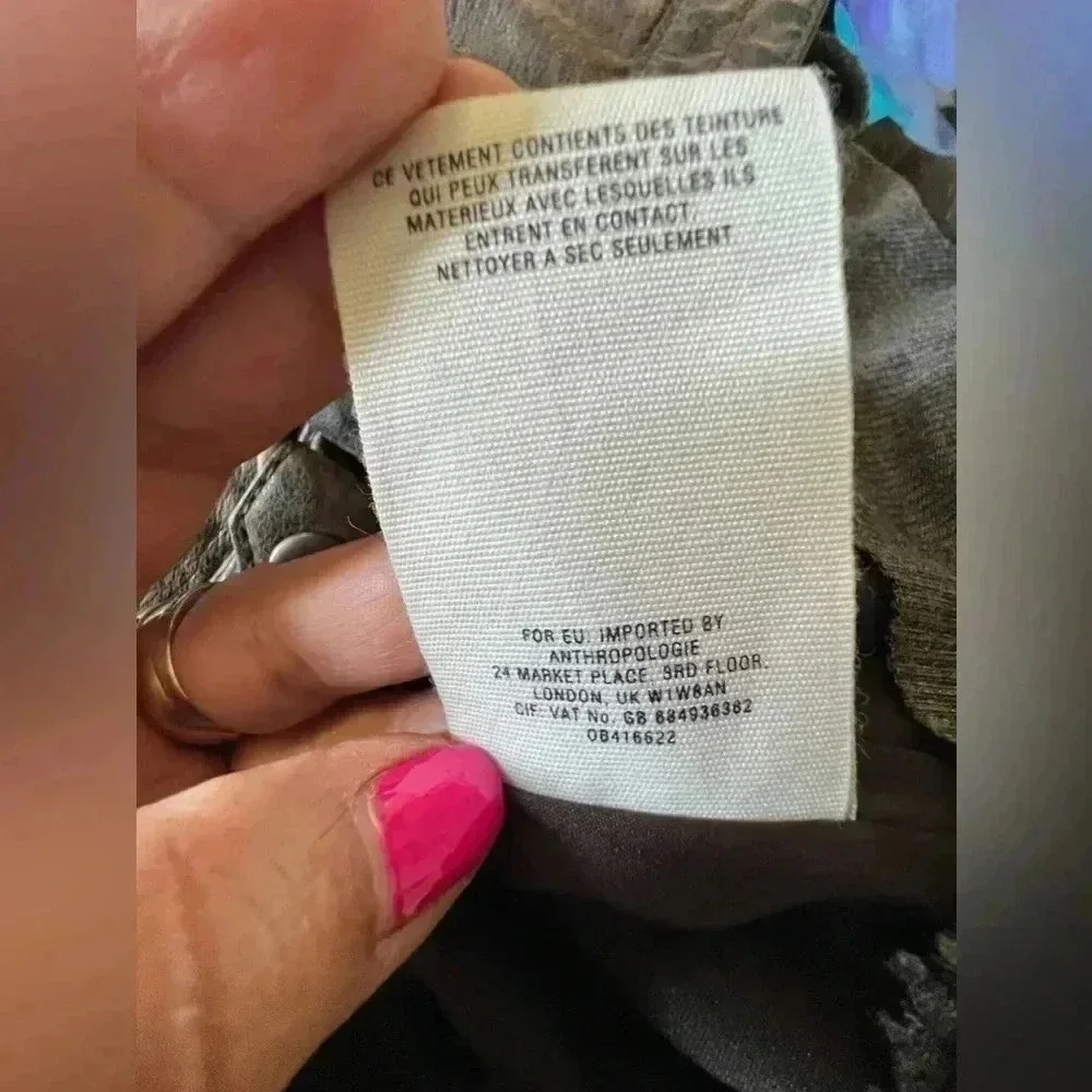 Anthropologie Hei Hei knit Layered Causeway Brown Vegan
Leather Jacket Sz‎ S - Picture 13 of 16